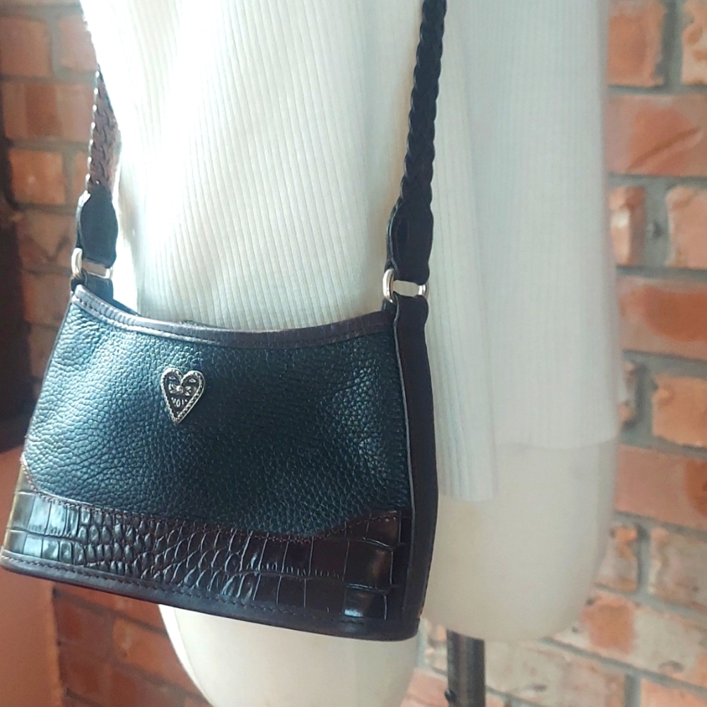 Brighton mini crossbody,leather.